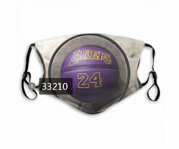 2021 NBA Los Angeles Lakers #24 kobe bryant 33210 Dust mask with filter->nba dust mask->Sports Accessory